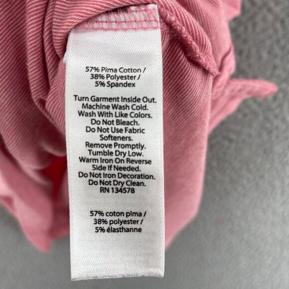 Vineyard Vines Shirt Mens Small Edgartown Polo Pink Striped Short Sleeve Casual - Picture 6 of 11